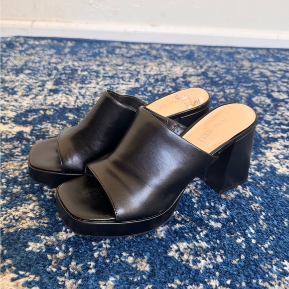Vintage Y2K Nine West Elegant Black Women's Sandals Size 7.5 - Picture 1 of 6